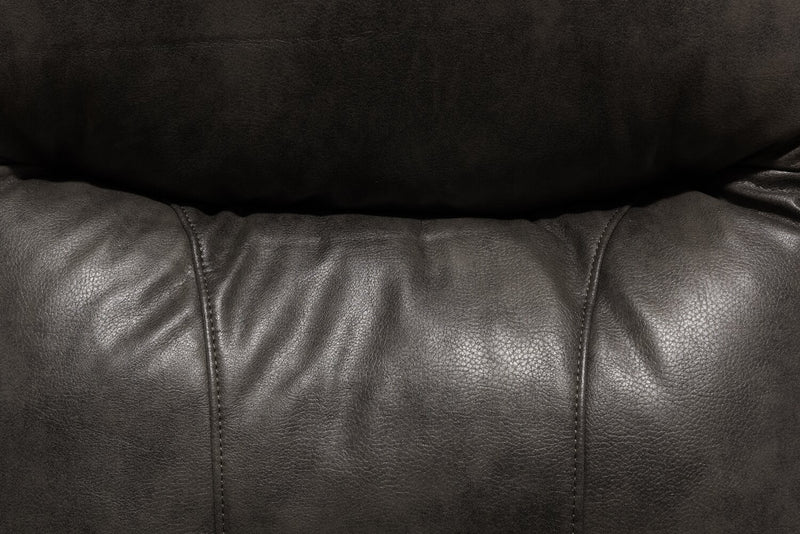 Ellis 32\" Faux Leather Glider Reclining Chair – Grey 