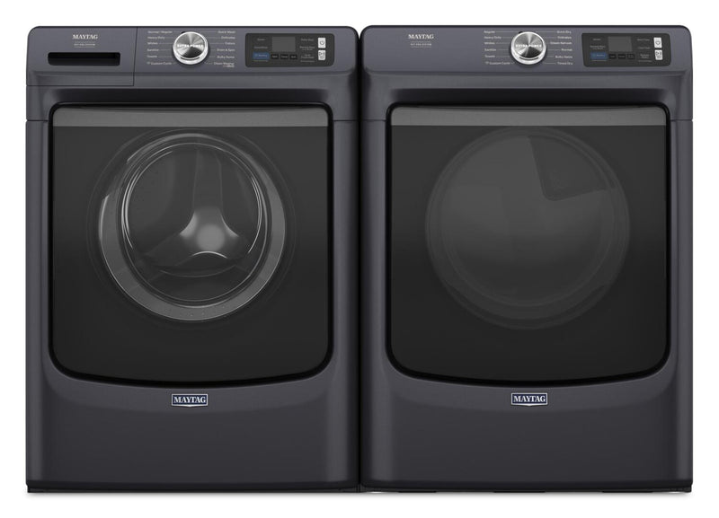 Maytag 5.8 Cu. Ft. Pet Pro Smart Front-Load Washer and 7.4 Cu. Ft. Gas Dryer - Midnight Steel