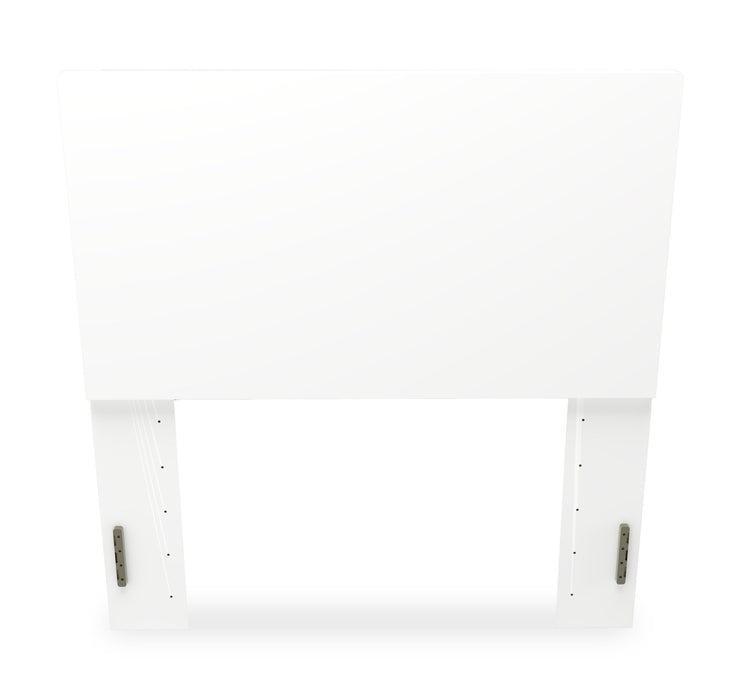 Riley 5pc Bedroom Set with Panel Bed, Dresser & Mirror, Made in Canada, White - Twin Size