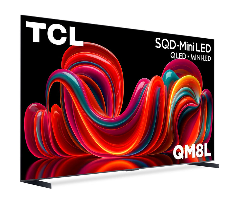 TCL 98\" QM8L SQD Mini-LED 4K Smart Google TV (98QM8L) - 2026 Model