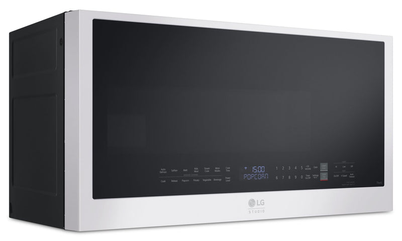 LG Studio 2 Cu. Ft. Smart Over-the-Range Microwave with EasyClean® Interior - Essence White - MVES2033N