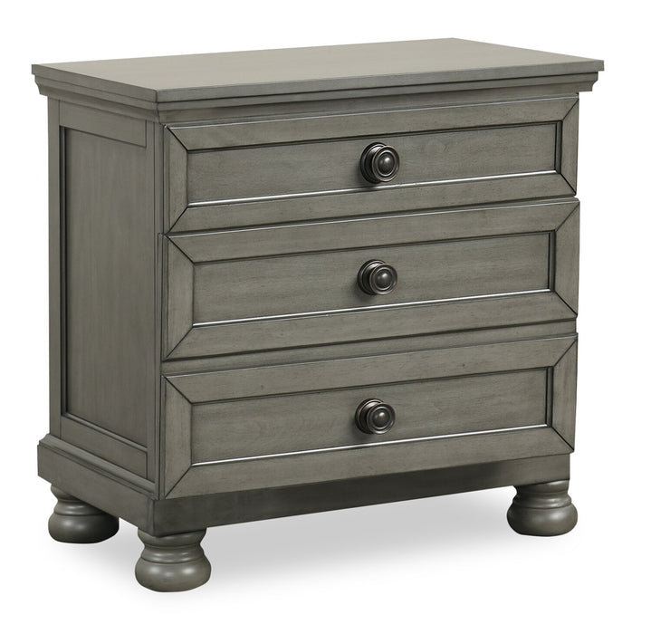 Chelsea 6pc Bedroom Set with Storage Bed, Dresser & Mirror, Grey - King Size