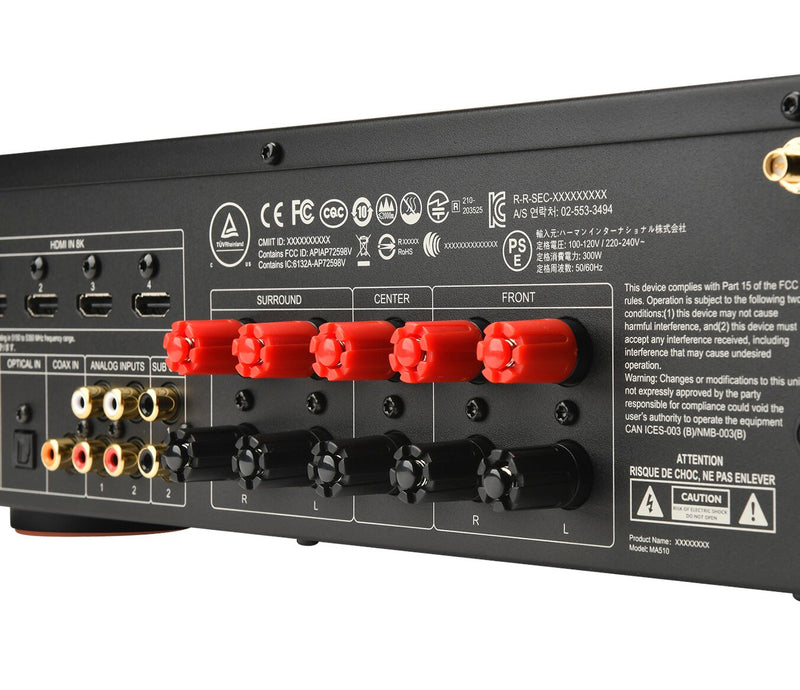 JBL MA510 5.2-Channel 8K AV Receiver - Black (JBLMA510BLKAM)