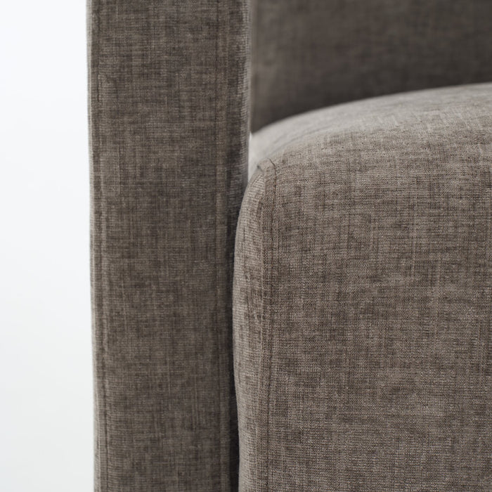 Demi 30\" Linen-Look Accent Chair - Brown