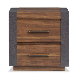 Scott Living Dante Bedside 2-Drawer Nightstand, 24