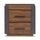 ["Scott Living Dante Bedside 2-Drawer Nightstand, 24##PACKAGEDETAILSquot;W x 24.3##PACKAGEDETAILSquot;H - Brown"]