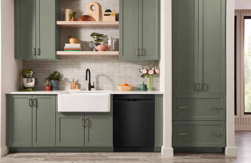 KitchenAid 24\" 47 dBA Dishwasher with Third Level Utensil Rack – Black - KDFS224SBL