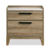 Sable Bedside 2-Drawer Nightstand, 24