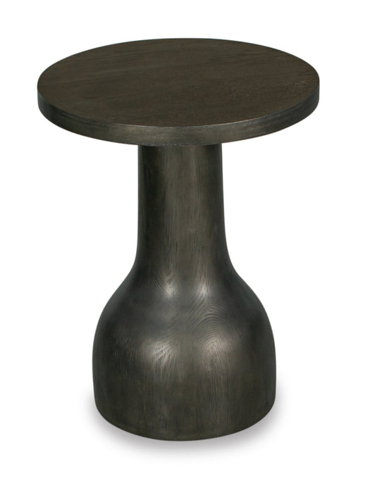 Eldon 20” Modern Round Solid Wood End Table - Coffee Bean