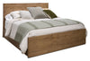 Scott Living Henri Panel Bed with Headboard & Frame, Wood, Brown - King Size