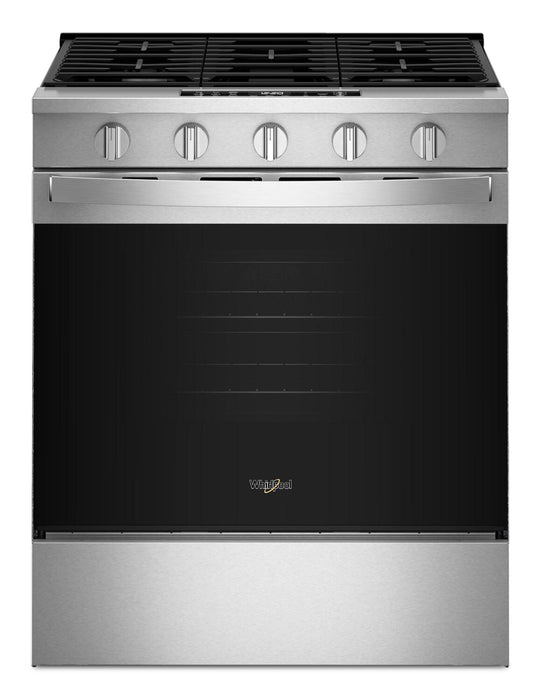Whirlpool 30\" 5 Cu. Ft. Gas Range with Air Cooking - Fingerprint Resistant Stainless Steel - WSGS5030SZ