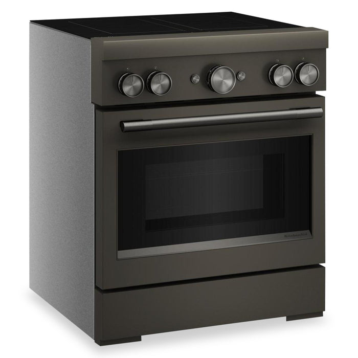 KitchenAid 30\" 4.1 Cu. Ft. Freestanding Convection Range with No Preheat Air Fry - Black Ore - KFIS930SBE