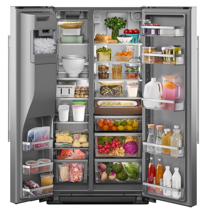 KitchenAid 36\" 29 Cu. Ft. Side-by-Side Refrigerator - Fingerprint Resistant Stainless Steel - KRSF536RPS 