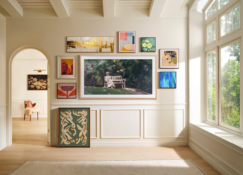 SAMSUNG 85\" LS03FW The Frame Neo QLED Vision AI 4K UHD Smart Tizen OS TV (QN85LS03FWFXZC) - 2025 Model