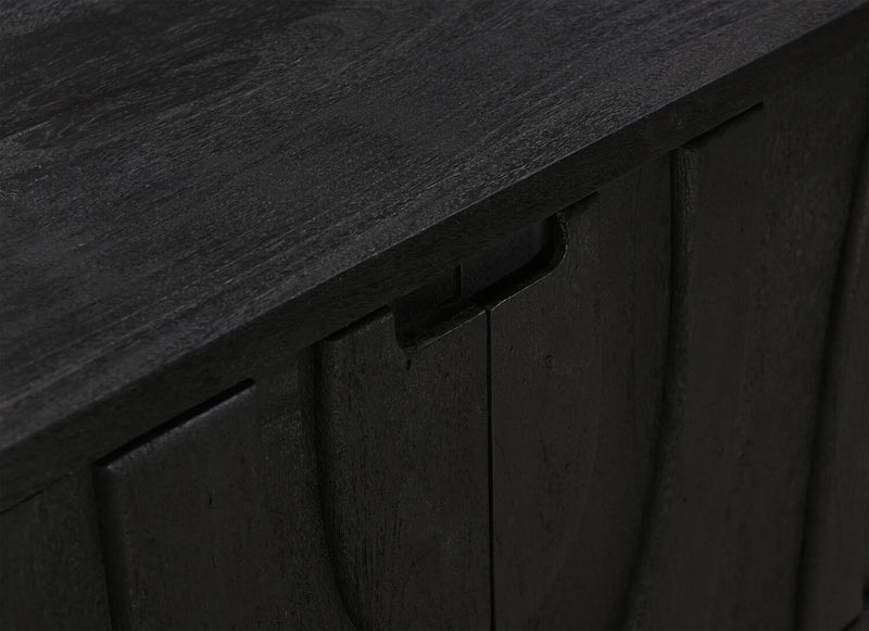 Abbot 60\" Modern TV Stand with Storage and Cable Management for TVs up to 80” - Black