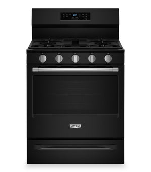 Maytag 5 Cu. Ft. Convection Gas Range with No Preheat Air Fry - Black - MFGS6030RB