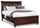 ["Chelsea Platform Storage Bed with Headboard & Frame, Cherry Brown - King Size"]