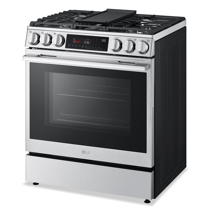 LG 6.3 Cu Ft. Smart Gas Slide-In Range with Air Fry- Fingerprint Resistant Stainless Steel - LSGL6335X