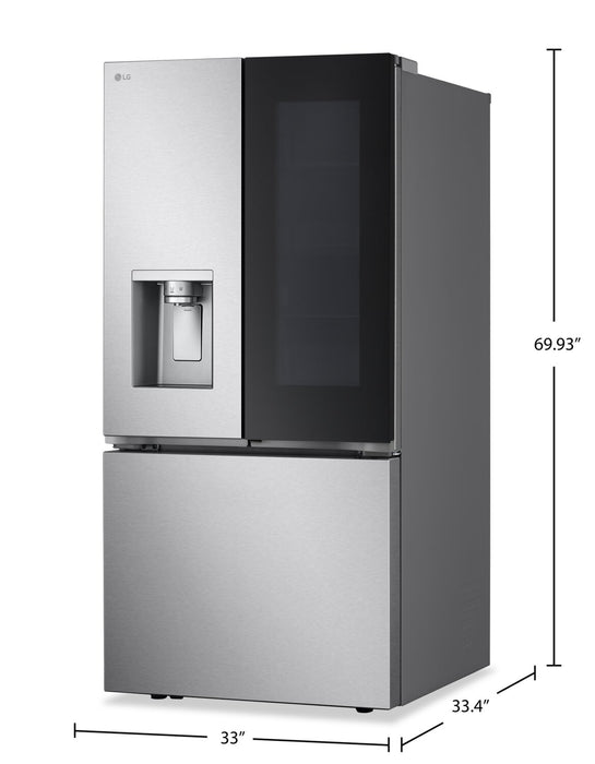 LG 33\" 24.5 Cu. Ft Smart French Door Refrigerator with InstaView® - LF25S6560S