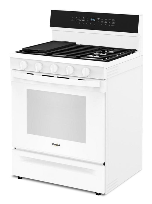 Whirlpool 5 Cu. Ft. Smart Gas Range with Air Fry and Self-Clean - White - WFGS7530RW