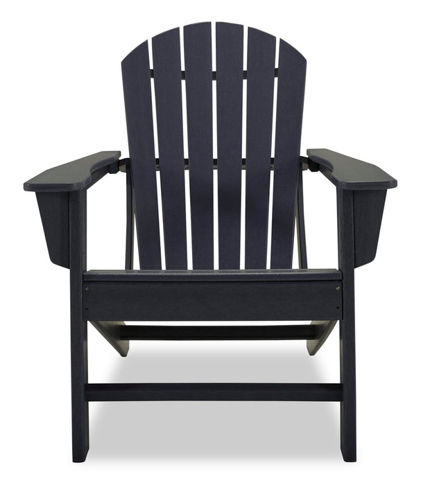 Bask Outdoor Patio Adriondack Chair - High Density Plastic, UV & Weather Resistant - Black