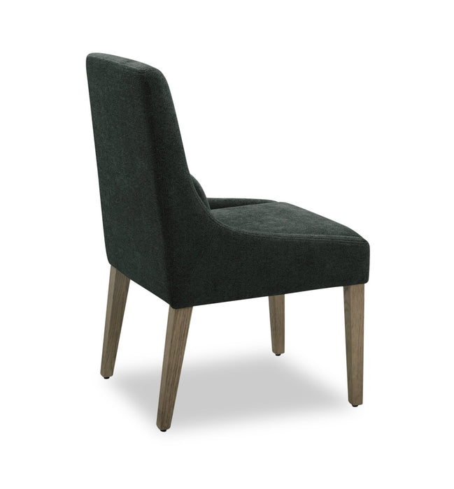 Clay Dining Chair with Polyester Fabric - Charcoal