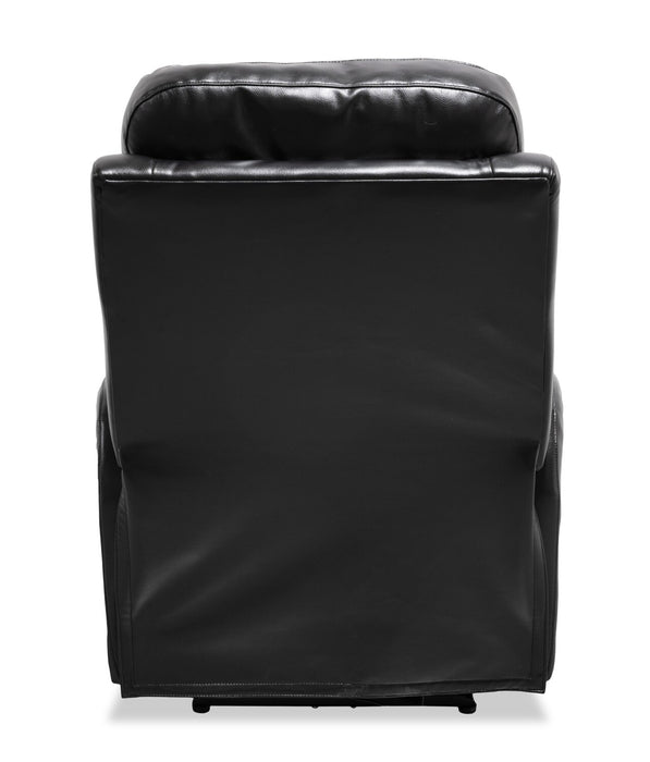 Ellis 32\" Faux Leather Glider Power Reclining Chair – Black