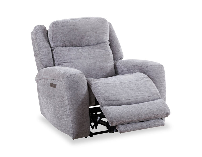 Atlantis 38\" Zero Gravity Fabric Power Reclining Chair with USB Port - Dove Grey