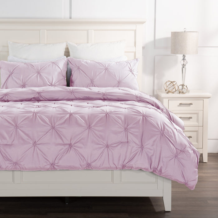 Penelope 2-Piece Twin Comforter Set - Pink