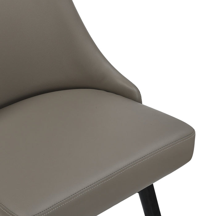 Nash Counter-Height Stool with Swivel Seat & Vegan Leather Fabric, 26.5\"H, Wood & Metal - Taupe