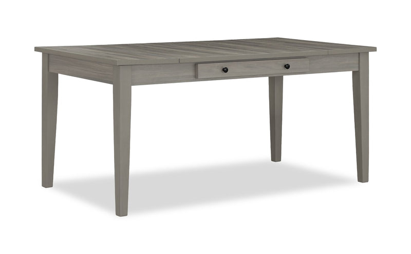 Cove Dining Table with Storage Drawers, Melamine, 66\"W - Grey