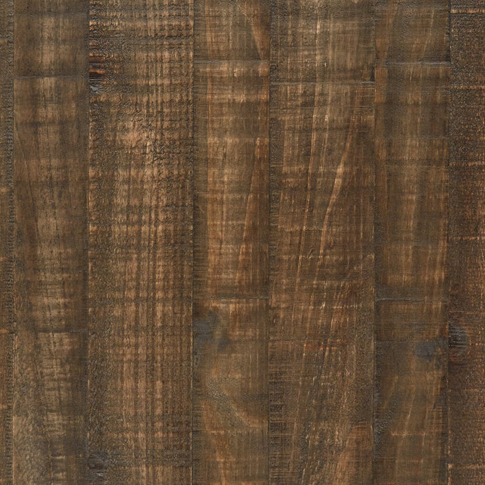 Elm 52” Rustic Pine Sofa Table with Storage and Cable Management - Brown