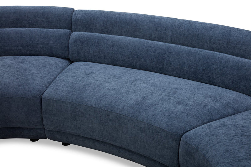 Davvero 3-Piece Sectional - Navy 
