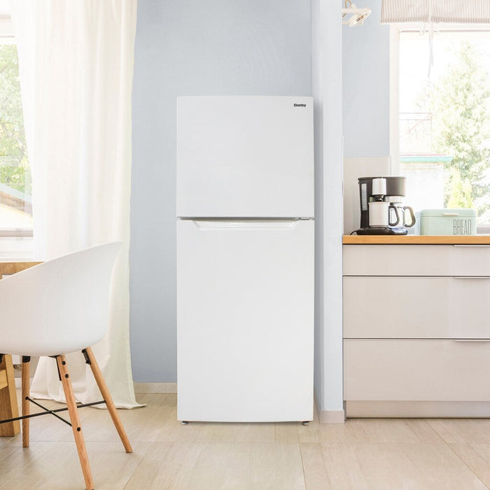 Danby 27.56” 14.2 Cu. Ft. Apartment Size Top Mount Fridge - White - DFF142E1WDB