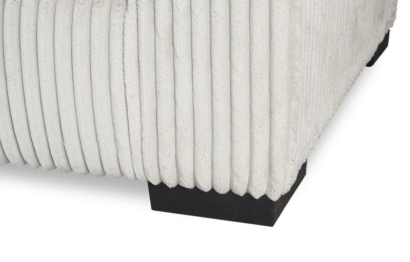 Willow 40\" Light Grey Fabric Chair with Track Arms and Reversible Seat and Back Cushions