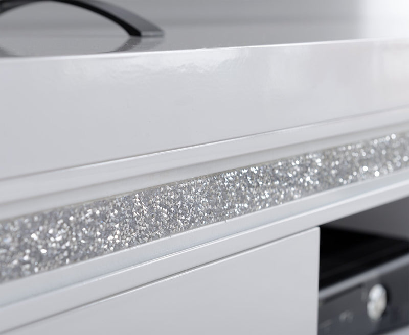 Garbo 63\" Modern TV Stand with Storage and Cable Management for TVs up to 70\"- White