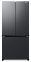 Samsung 33\" 17.5 Cu. Ft. Counter-Depth French-Door Refrigerator - Black Caviar Matt - RF18A5101MT/AA