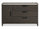 Sable Bedroom 3-Drawer Dresser with Storage Cabinet, 59"W x 37"H - Dark Grey