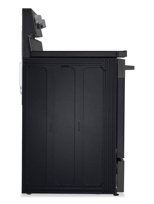 LG 6.3 Cu. Ft. Smart Electric Range with Air Fry - Black Stainless Steel - LREN6323ZE