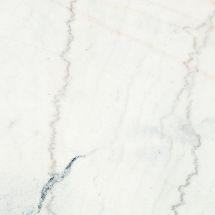 Warwick 52” Solid Wood and Marble Coffee Table – White and Brown Oak