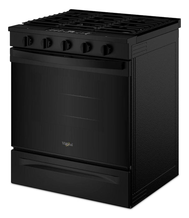 Whirlpool 30\" 5 Cu. Ft. Gas Range with Air Cooking - Black - WSGS5030SB