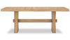Shaw Dining Table, Trestle Base, 78\"W - Natural