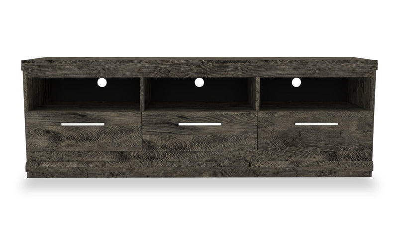 Camden 111.7\" 3-Piece Entertainment Centre with Storage and Cable Management for TVs up to 70\" - Alabaster Oak