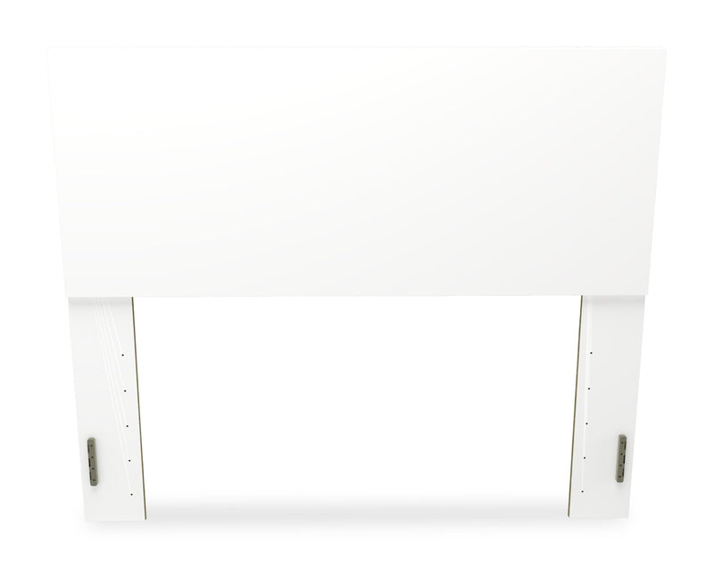 Riley 5pc Bedroom Set with Panel Bed, Dresser & Mirror, Made in Canada, White - Full Size