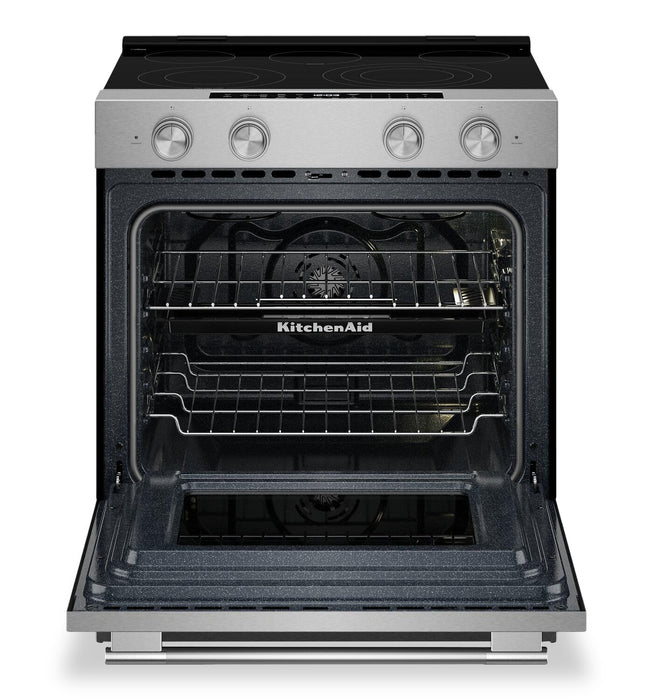 KitchenAid 30\" 5.3 Cu. Ft. Electric Range – Fingerprint Resistant Stainless Steel - YKSES530SPS