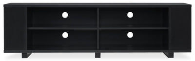 Duke 62” TV Stand with Shelves and Cable Management for TVs up to 70” - Black | Meuble pour téléviseur Duke de 62 po avec tablettes et système de gestion des câbles pour téléviseurs jusqu’à 70 po - noir | DUK62TVS