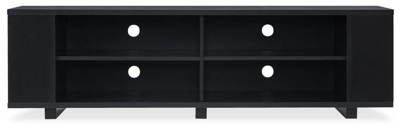 Duke 62” TV Stand with Shelves and Cable Management for TVs up to 70” - Black