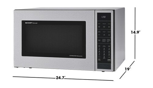 Sharp 1.5 Cu. Ft. Carousel® Countertop Microwave Oven - Stainless Steel - SMC1585KS