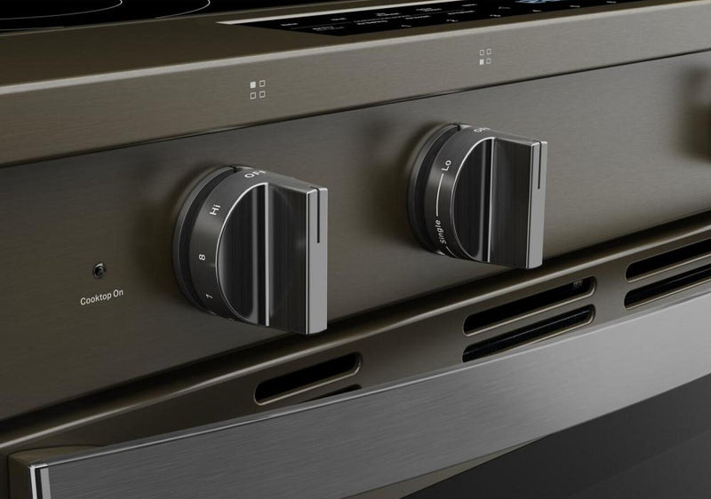 Whirlpool 5.3 Cu. Ft. Electric Range with Air Fry and WipeClean™ Coating - Black Stainless Steel - YWSES7530RV