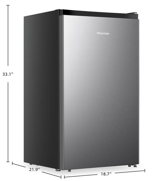Hisense 18.7\" 4.4 Cu. Ft. Compact Refrigerator - Silver - RC44C1GSE